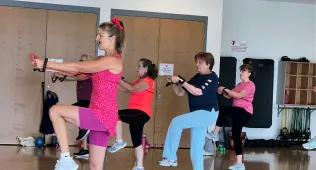 Group exercise class at Wadsworth Y