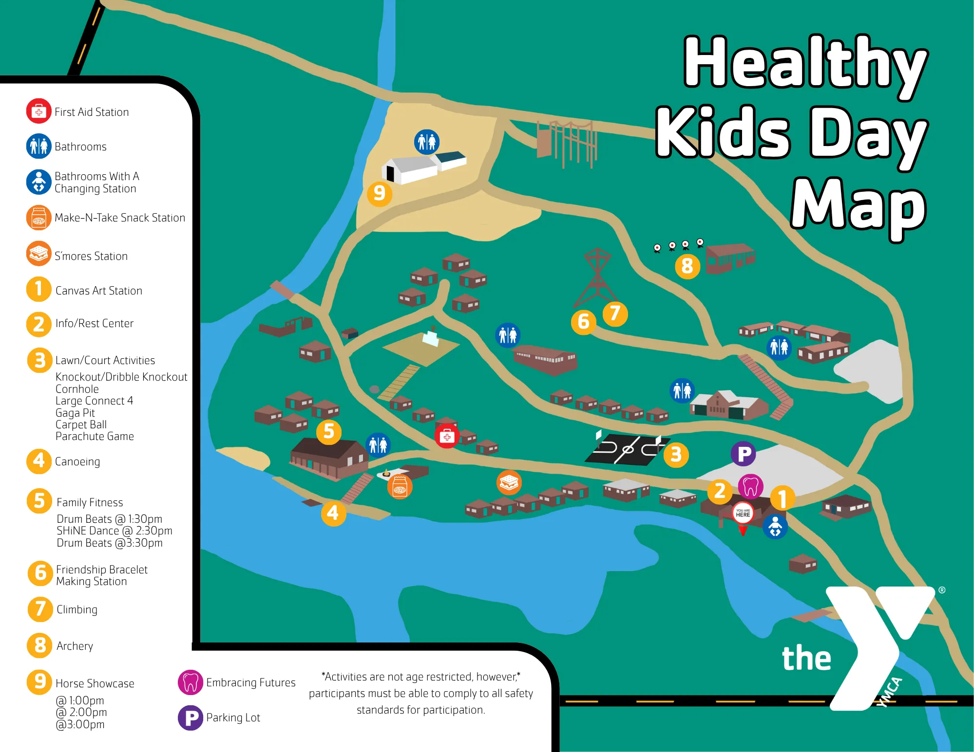 2026 Healthy Kids Day Map