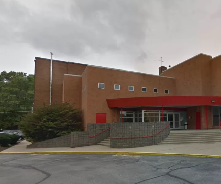 Front of Riverfront YMCA building