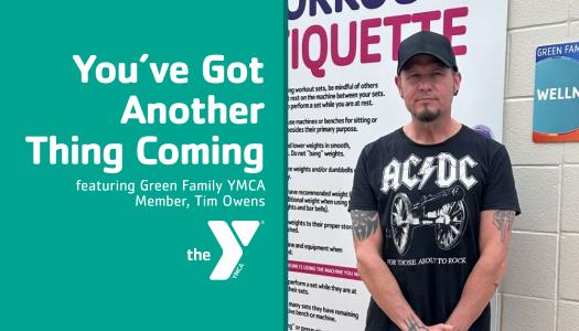 Tim Owens at the Green Family YMCA Fitness Center