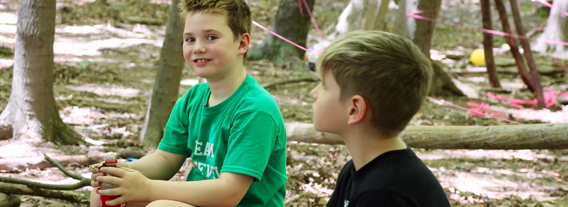 Boys in woods