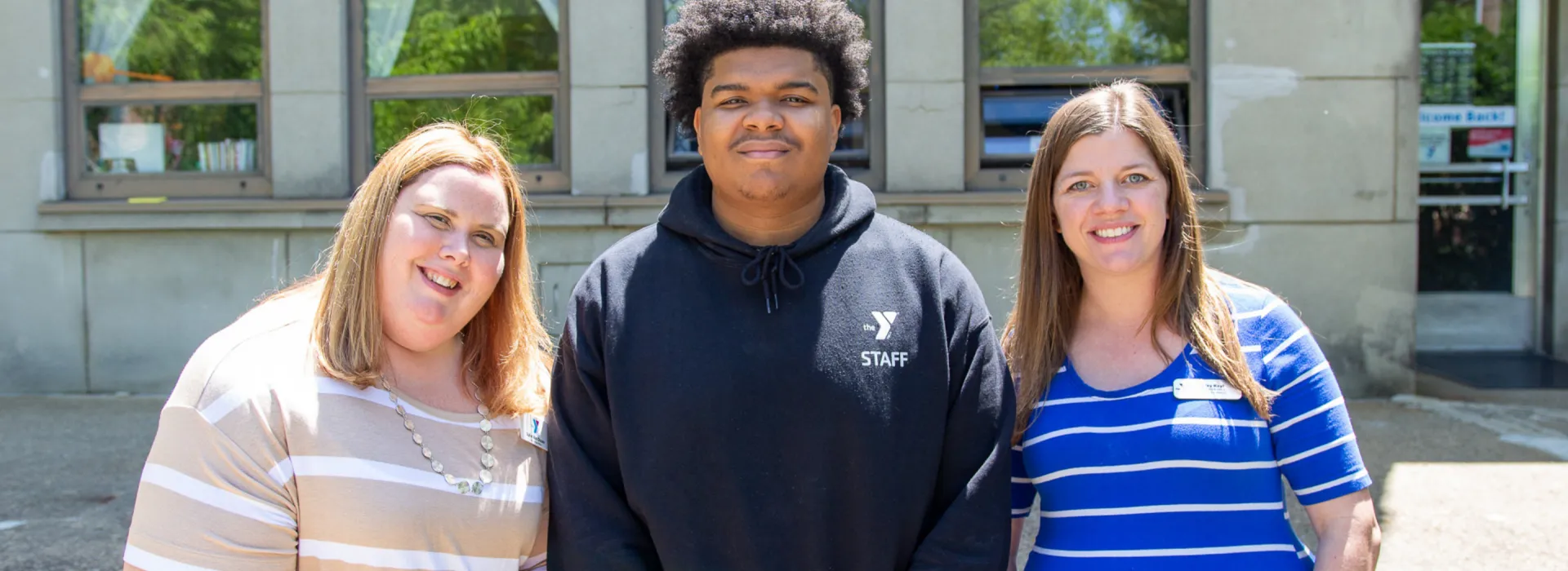 Julie, Jamel, Hayley infront of the FPY