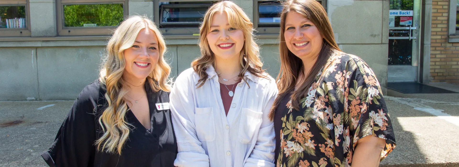 Three Childcare Directors in front of the FPY